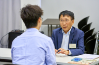 Mr Mark FONG (right) and his mentee RAN Maocheng (Science/Year 1)